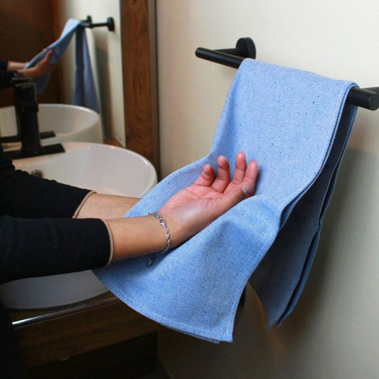 Toalla de mano "Bleu"