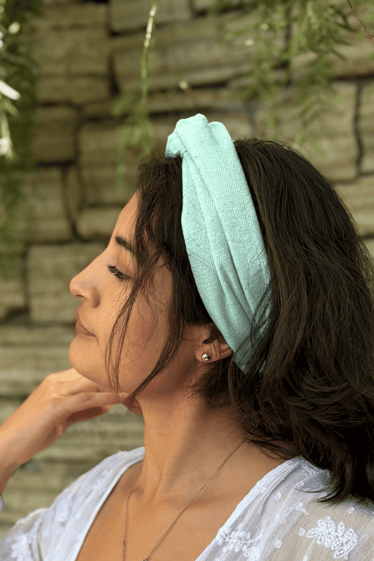Diadema zero waste algodón reciclado "Loolhá"
