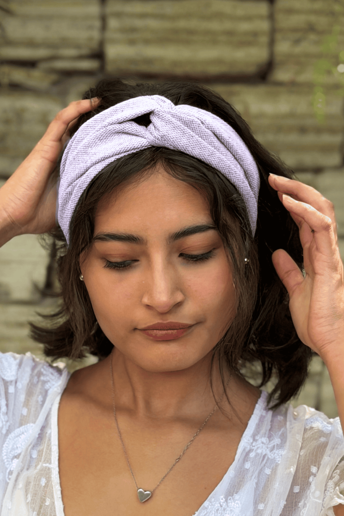 Diadema zero waste algodón reciclado "Sayab"