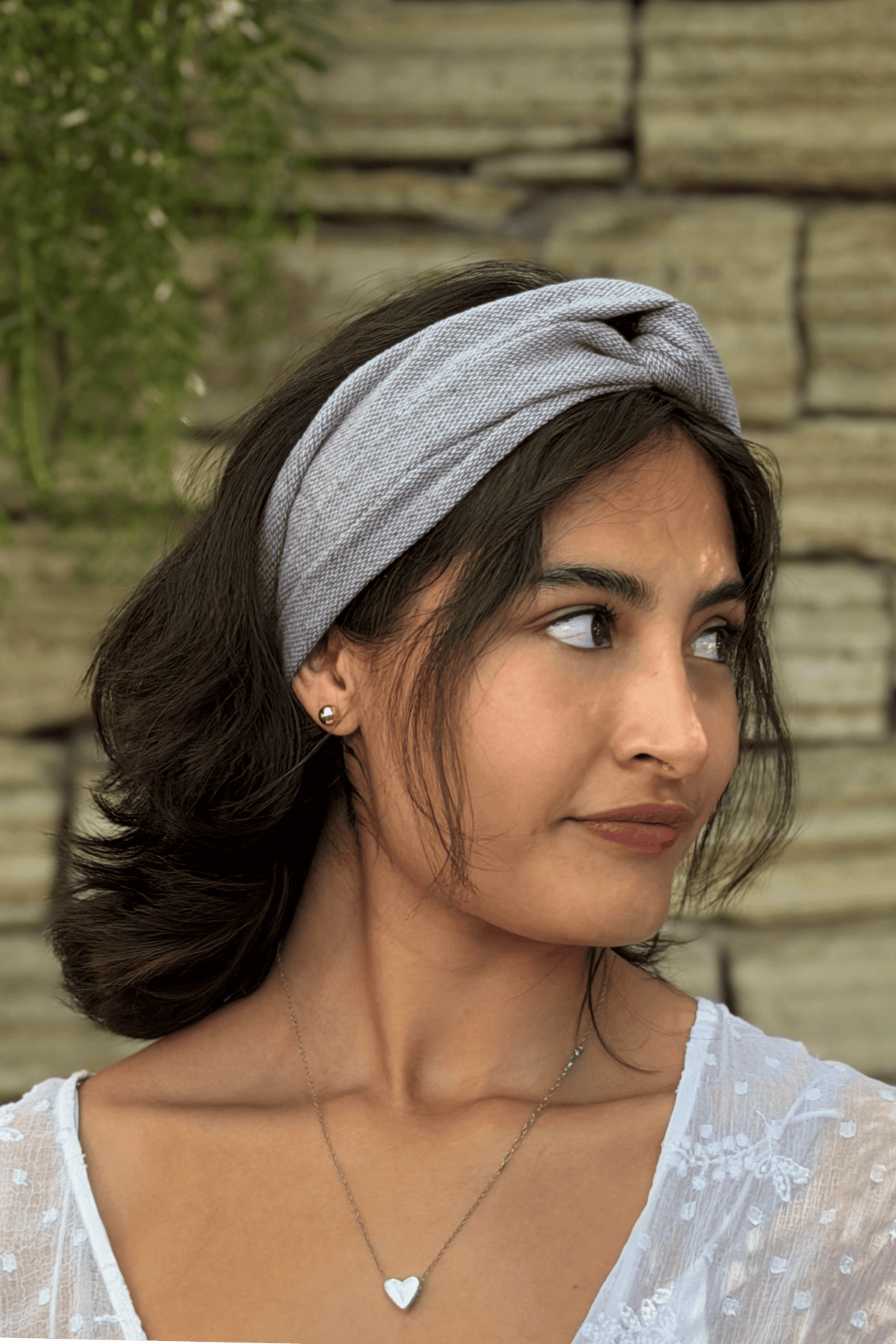 Diadema zero waste algodón reciclado "Chechén"