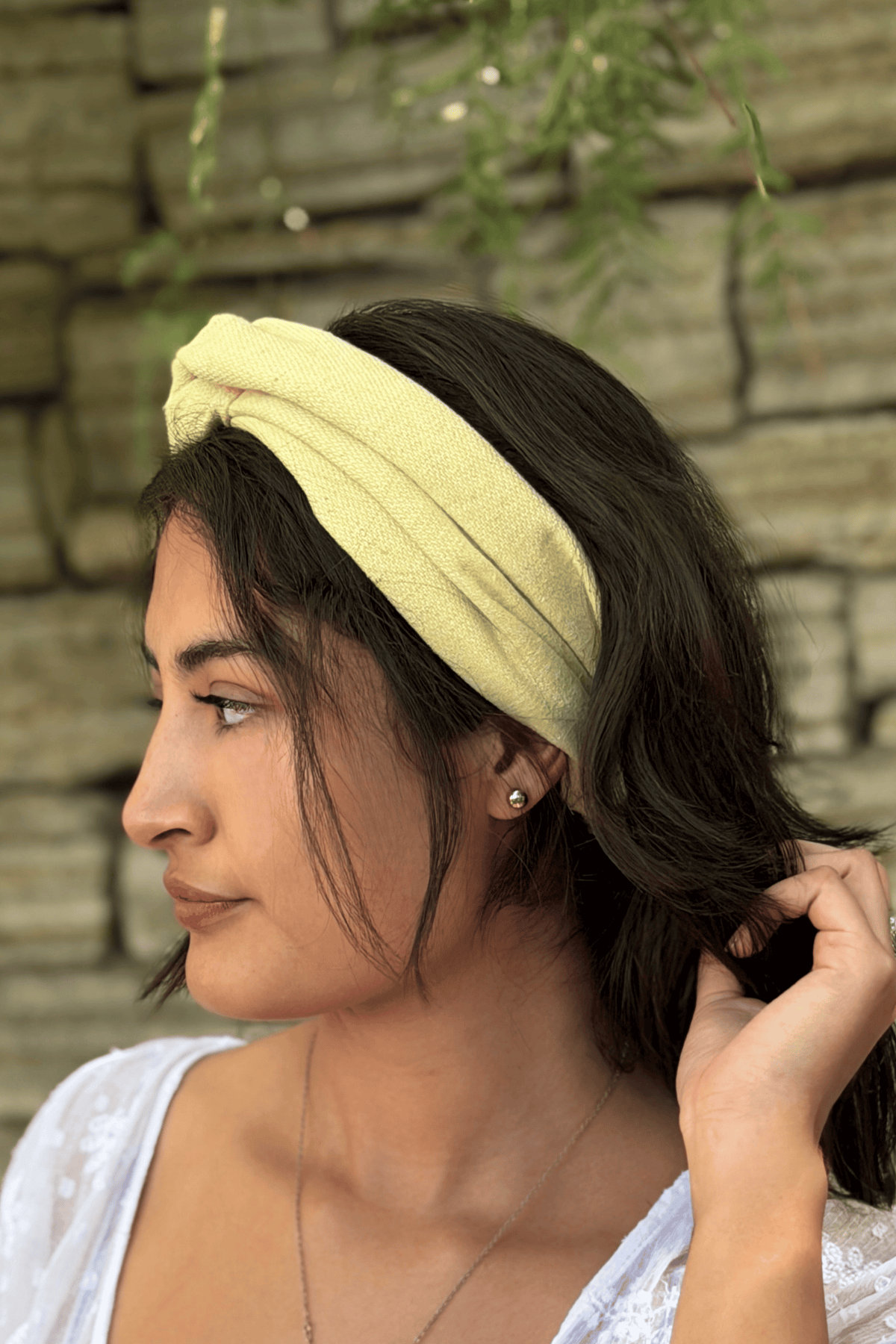 Diadema zero waste algodón reciclado "Yaja"